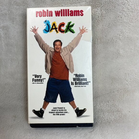 Jack 1996 Robin Williams Diane Lane Comedy Drama VHS Tape - Picture 1 of 2